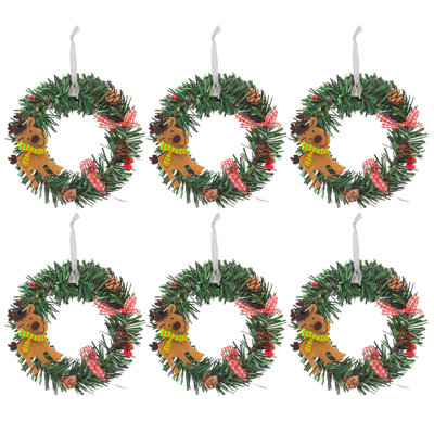 Handcrafted Faux 5.9'' Wreath