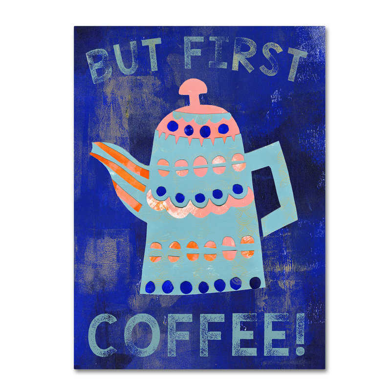 « coffee 2 », reproduction d’impression sur toile tendue, H 19 po x l 14 po x P 2 po