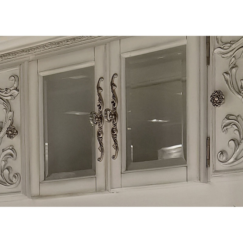 Bureau d'ordinateur et huche Bone