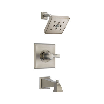 Dryden Temperature Control Tub and Shower Faucet with H2Okinetic Technology