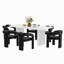 Ensemble de table de salle à manger moderne à double piédestal-142240926-142240924