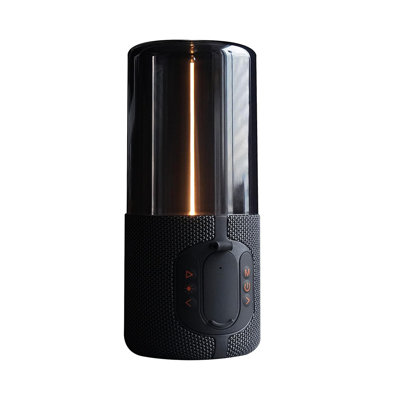 Minimalist Table Lamp with Bluetooth Speaker, Unique Cordless Lamp Cool LED Lighting, Rechargeable Modern Desk Lamp with Touch Control, Portable Beside Lamp
