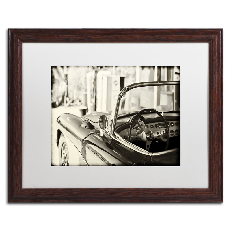 « classic car », reproduction de photo encadrée, H 16 po x l 20 po x P 0,5 po