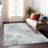 Machine Washable Indoor/Outdoor Claudian ACN1557 Seafoam Rug-103498432