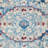 Crayton Machine Made Polyester Area Rugs - Rectangle, Ivory Blue Color, Oriental Design, Low Pile Machine Made Area Rugs for Living Room, Bed Room-82928518