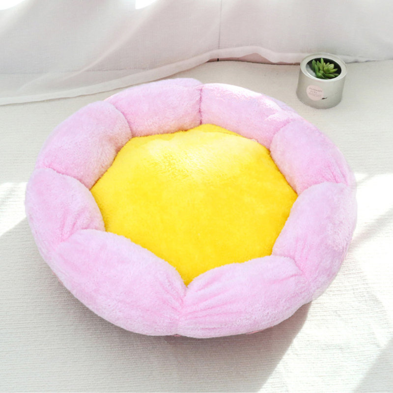 Nid doux et moelleux épaissi pour petits chiens et chats, Rose