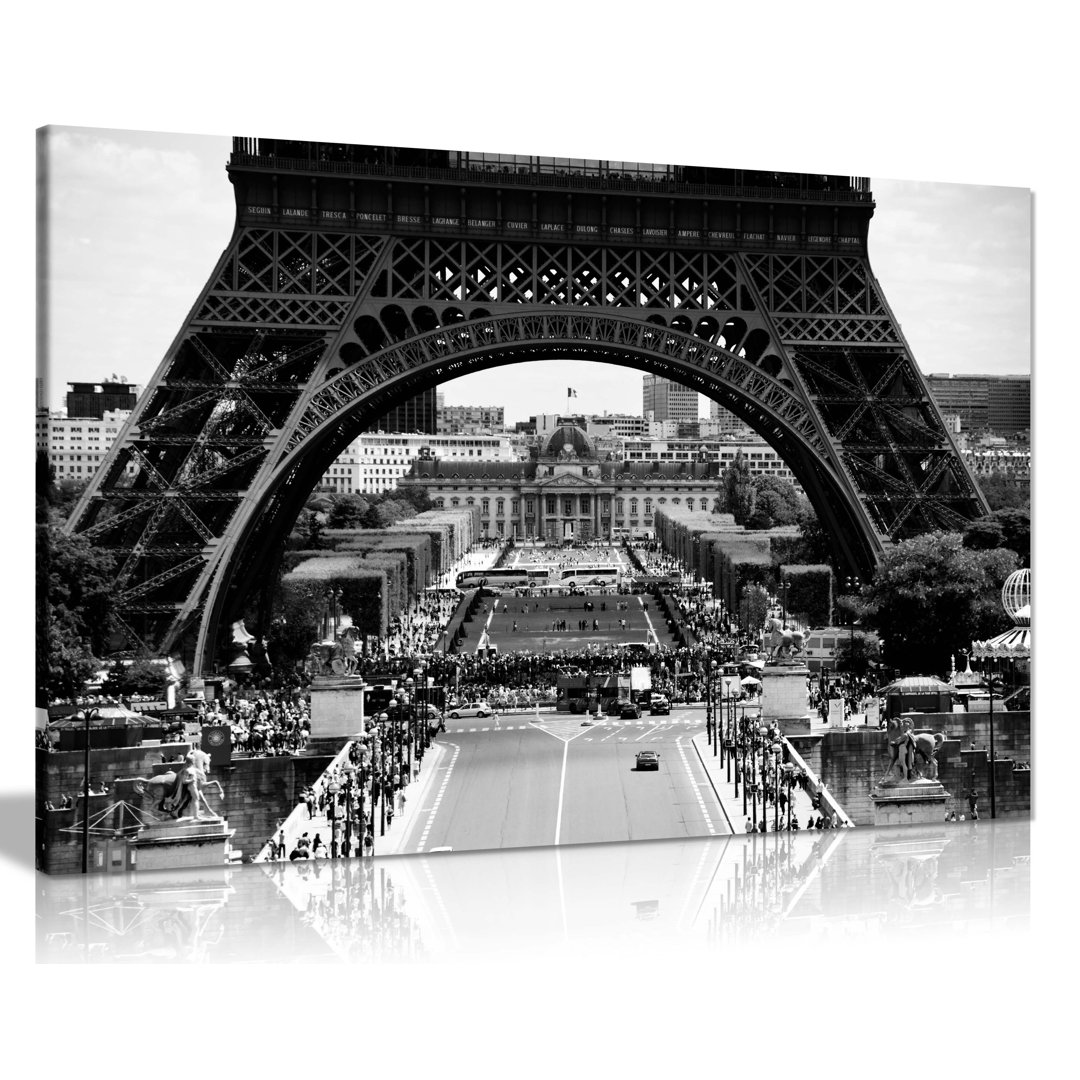 Eiffel Tower Paris France - Wrapped Canvas Print