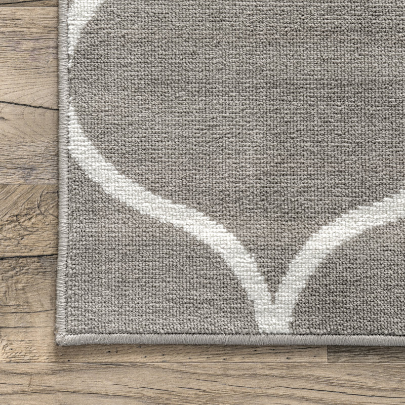 Hayler Geometric Area Rug for Living Room Bedroom Dining Room Kitchen, Rectangle 4'3" x 6'