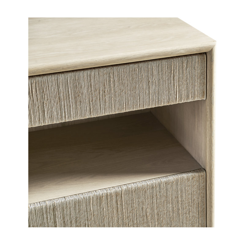 Water 2 - Drawer Solid Wood Nightstand