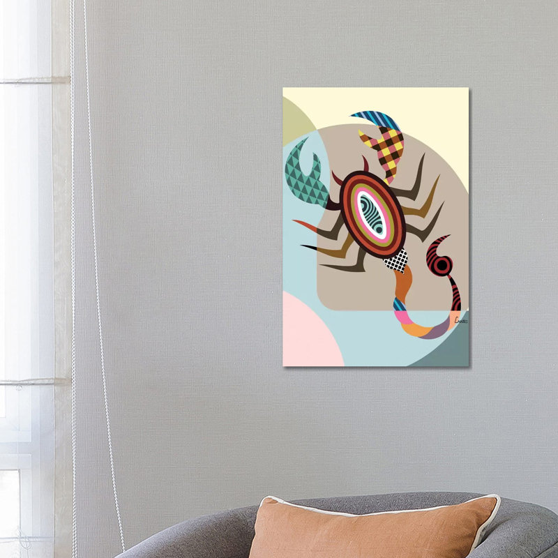 «Scorpio Zodiac» par Lanre Studio, impression sur toile tendue, H 26 po x l 18 po x 1,5 po