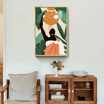 " Black Woman Hold Terracotta "