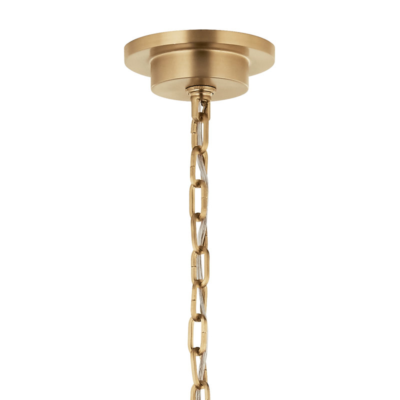  Lustre en acier à intensité variable, H 31 po x l 54,25 po x P 54,25 po, Bronze, 10