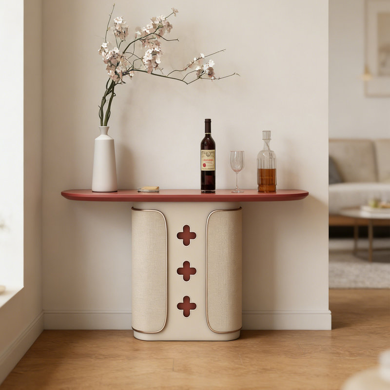 Console Italian Minimalist, H 33,5 po x l 39,4 po x P 13,8 po