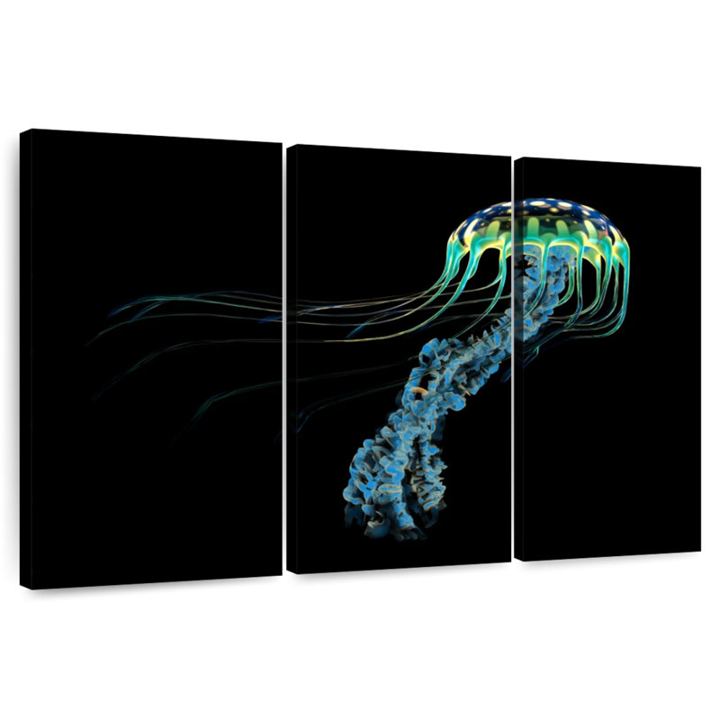 Dancing Jellyfish, 28" H x 45" W