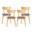Chaises de salle à manger rembourrées, ensemble de 4-595577428-595577435