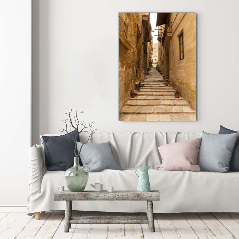 Streets In Malta - Wrapped Canvas Print