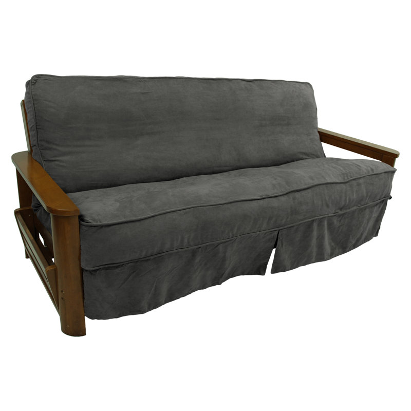 Housse pour futon à coussins carrés/rectangulaires, Gris