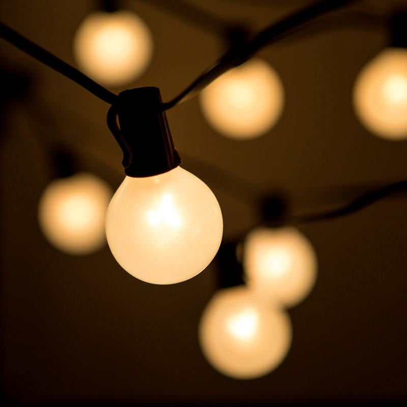 Guirlande de 100 lumières sphériques d'extérieur Raposa, Noir