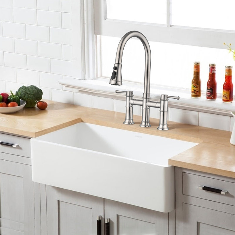 Himimi Pull Down Kitchen Faucet, Brushed Nickel