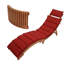 Nikolaos 54cm Long Acacia Single Chaise with Cushions