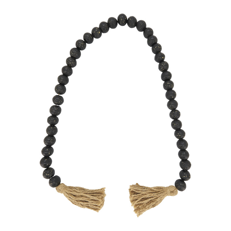 Galilea Collection 1'' in. Garland, Black