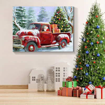Christmas Tree Canvas Wall Art