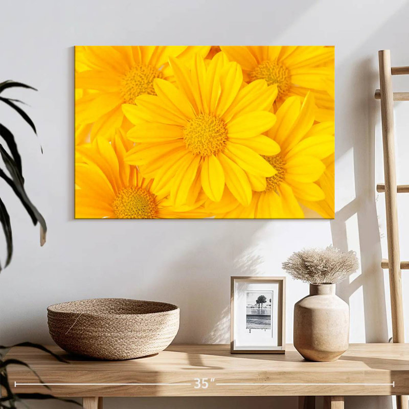 Marguerites jaunes Harnek, H 16 po x l 24 po
