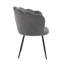 Bruning Scallop Velvet Barrel Accent Chair-1088046555
