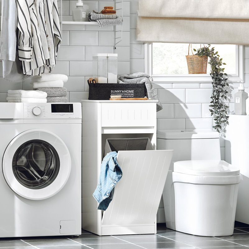 Wood Cabinet Laundry Hamper