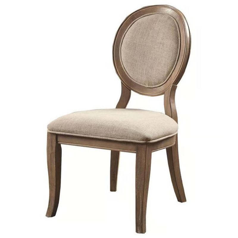 Ensemble de 2 chaises transitionnelles et d'appoint rembourrées en tissu