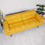 Canapé futon 75,4 "convertible en lin moderne, canapé-lit confortable-2090922891