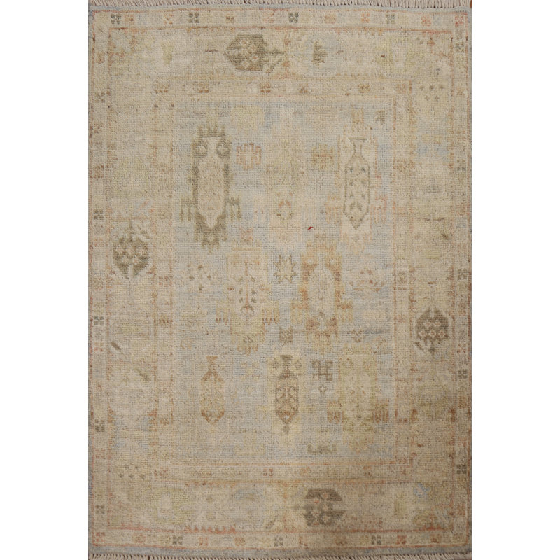 Tapis turc géométrique Oushak 3 x 4
