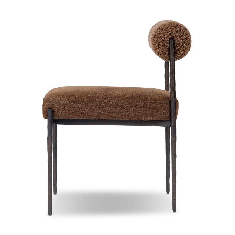 Jazelle Metal Dining Chair-Laughlin Ochre, Laughlin Ochre