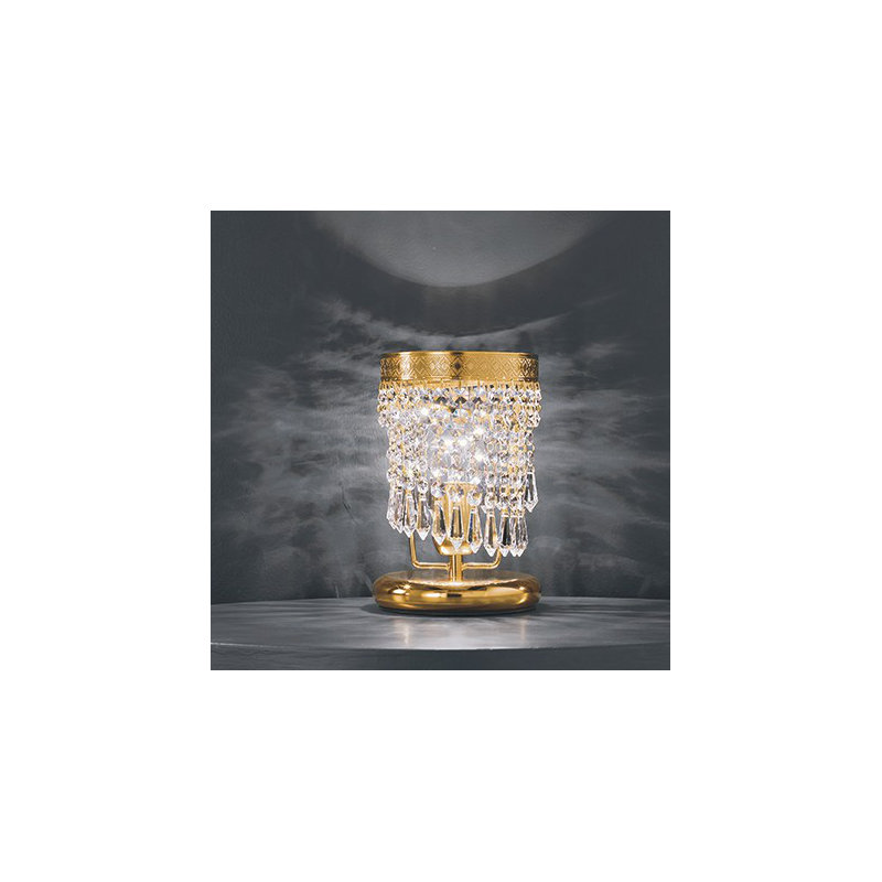 Twister Table Lamp, 24 k Gold