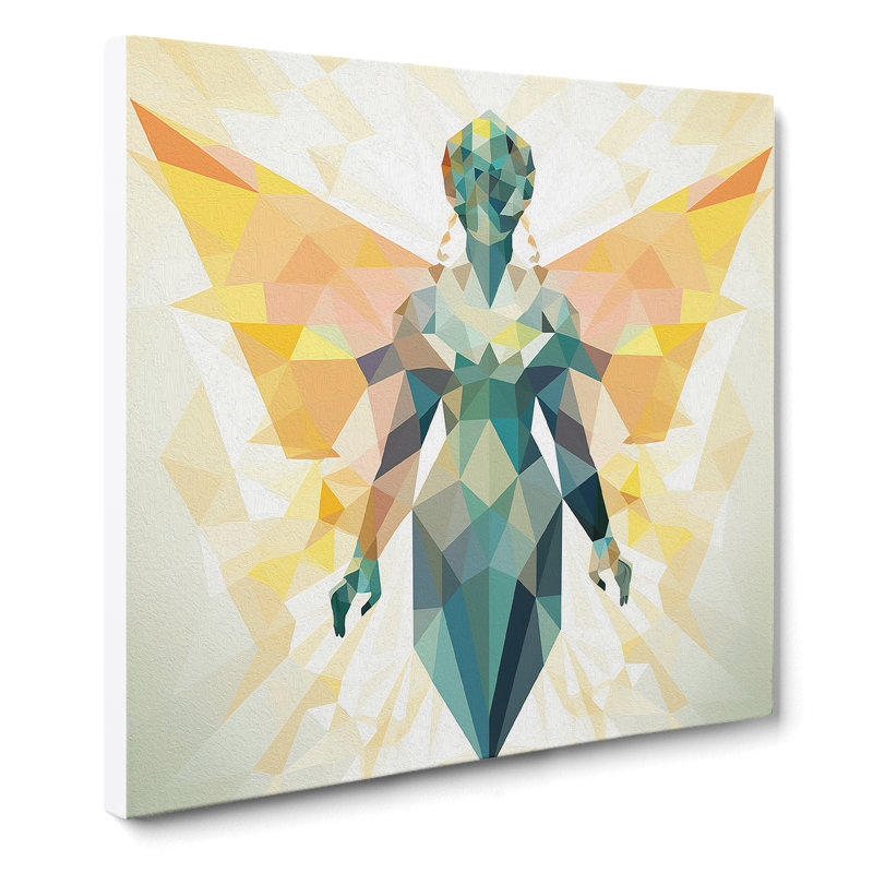 Angel Geometric - Print, 50cm H x 50cm W x 3cm D