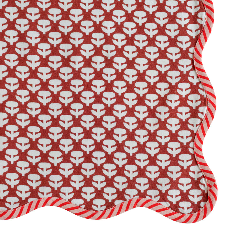 Ensemble de 4 serviettes de table en coton Crissy