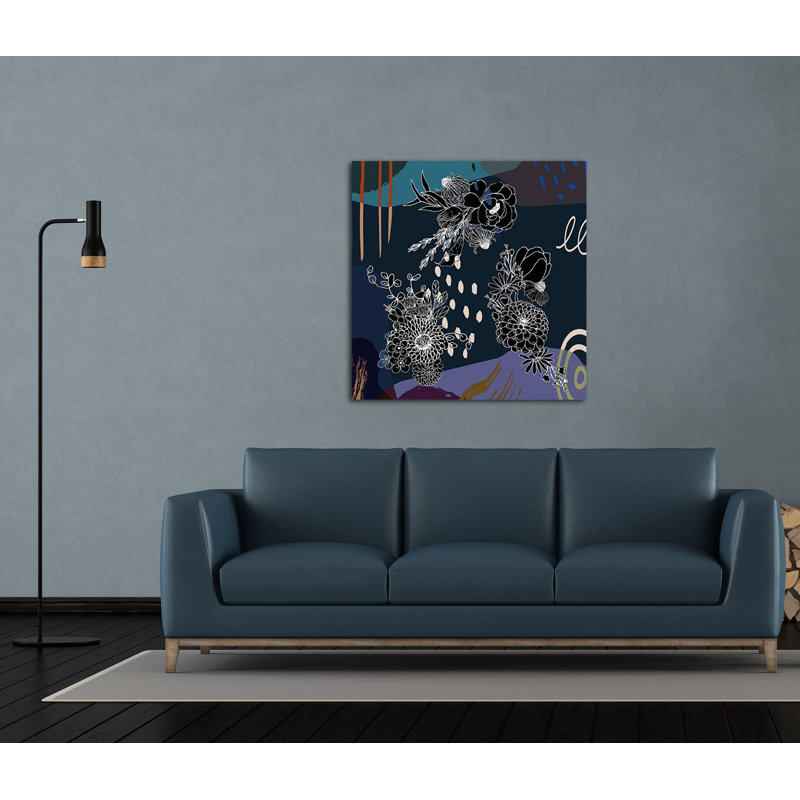 " Boho Flowers 155 ", 20" H x 20" W x 1.5" D