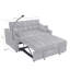Canapé-lit convertible 3 en 1, canapé-lit futon en velours moderne avec lit escamotable, petit canapé-lit avec dossier ajustable, coussins décoratifs, poches-133478049