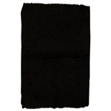 Hand Knotted Wool Area Rug in Black
