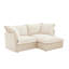 Canapé 2 places contemporain avec repose-pieds-130046812