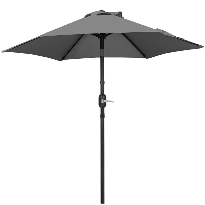 Charlean 226cm Tilt Parasol, Grey