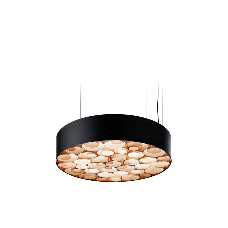 Spiro 1 - Light LED Pendant, Natural Beech, Matte Black
