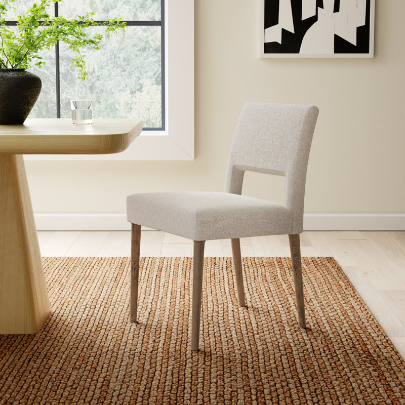Ermine 19.69'' H Upholstered Side Chair, Light Camel