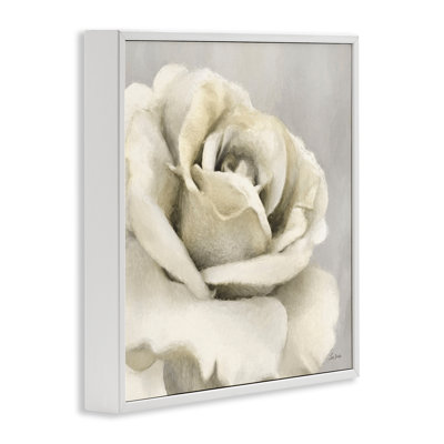 «Curling Rose Petals», art de la giclée encadrée par Lori Deiter