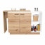 Îlot de cuisine l 59 po Jewlia avec armoires de rangement, tablettes ouvertes et bar à déjeuner-52692967