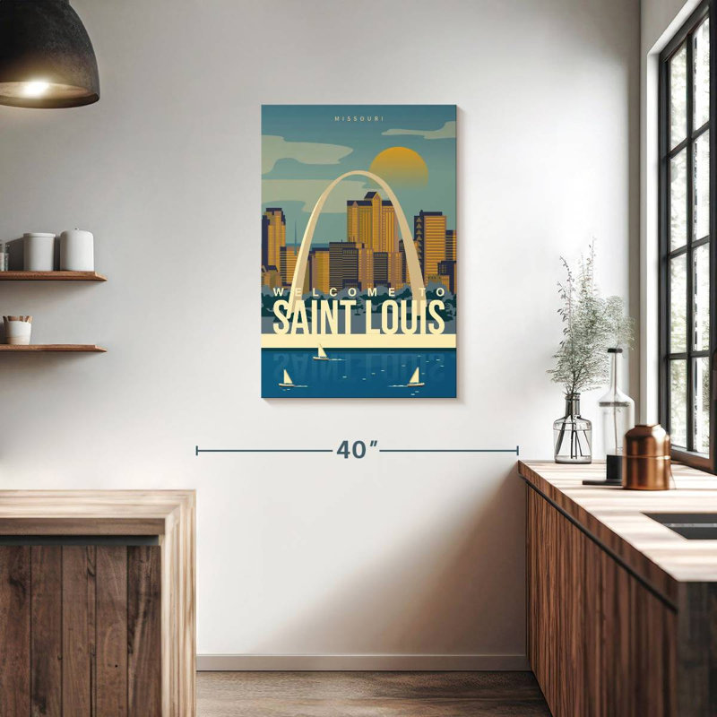 Affiche Aime Saint Louis Arch, H 36 po x l 24 po