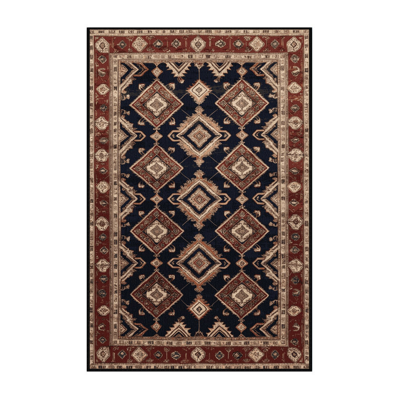 Tapis brun lavable à la machine, Rectangulaire 2 pi x 3 pi