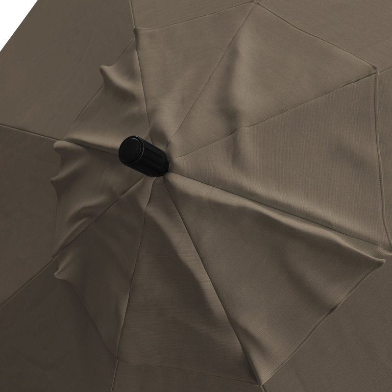 Parasol de marché 90 po Nalysa, Sunbrella® à tissage uni palette colombe