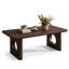 Table basse en bois massif avec pattes géométriques-518518035