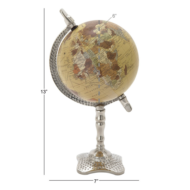 Globe terrestre en pvc d’aluminium